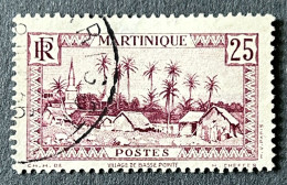 FRMAR0140U - Local Motives - Village De Basse Pointe - 25 C Used Stamp - Martinique 1933 - YT FR-MAR 140 - Gebraucht