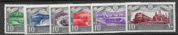 Egypt UAR Mnh ** Train Ship Set 8 Euros 1959 - Neufs