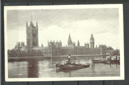 Great Britain London Houses Of Parliament, Used, O 1953, Stamp Missing - Houses Of Parliament