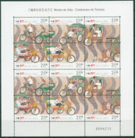 Macau 2000 Fahrrad-Rikschas 1092/97 K Postfrisch (C6927) - Blocs-feuillets