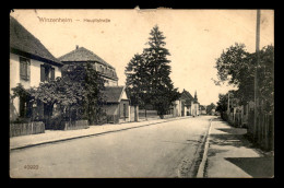 68 - WINTZENHEIM - HAUPTTRASSE - CARTE TAXEE - Wintzenheim