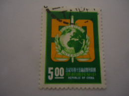 TAIWAN   USED   STAMPS   INTERPOL - Usados