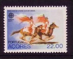 AZOREN MI-NR. 342 POSTFRISCH(MINT) EUROPA 1981 FOLKLORE REITERSPIELE PFERDE - 1981