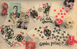 FANTAISIES - Vous Vous Marierez - Grande Fortune - Colorisé - Carte Postale Ancienne - Men