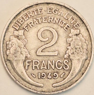 France - 2 Francs 1949, KM# 886a.1 (#4110) - 2 Francs