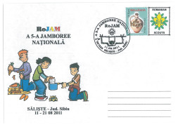 SC 47 - 1298 ROMANIA, National JAMBOREE, Scout - Cover - Used - 2011 - Briefe U. Dokumente