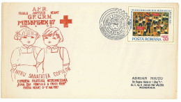 CV 18 - 1139 RED CROSS, Romania - Cover - Used - 1987 - Covers & Documents