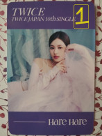 Photocard K POP Au Choix  TWICE Hare Hare Japan 10th Single Sana - Objets Dérivés
