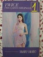 Photocard K POP Au Choix  TWICE Hare Hare Japan 10th Single Tzuyu - Varia