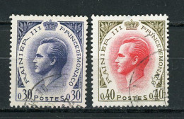 MONACO: - RAINIER III - N° Yvert 545+772 Obli. - Used Stamps