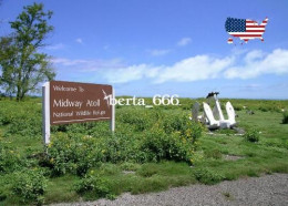 United States Midway Atoll Welcome Sign New Postcard - Midway Islands