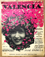Partition Valencia Mistinguett 1925 - Jazz