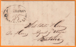 1855 - Entire 2-page Letter From CHERIBON Today CIREBON, Java, Indonesia   To BATAVIA, Today DJAKARTA, Indonesia - Netherlands Indies