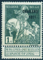 101 * Met Plakker - Obp 7 Euro - 1910-1911 Caritas