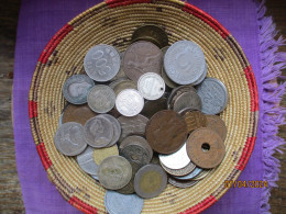 Lot World Coins With Some Silver - 1 Kg With Packaging = 900 - 950 Gr - Vrac - Monnaies
