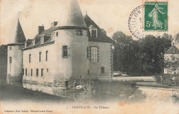 FRANCE - Chevillon - Vue Panoramique Sur Le Château - Vue De L'extérieure - Un Bateau - Animé - Carte Postale Ancienne - Chevillon