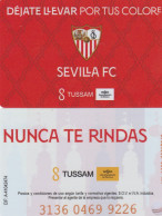 Spain Bus Card Football Clubes Sevilla And Betis - Autobus Contactless Cards - Europa