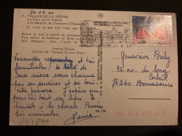 CP PAPILLON 0,41E OBL.MEC.31-8 2000 86 AVAILLES LIMOUZINE VIENNE - Cartas & Documentos