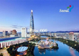 South Korea Seoul Lotte World Tower New Postcard - Corée Du Sud