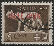 OIJO1U7 - 1941 Occup. Milit. Ital. ZANTE, Sass. Nr. 1, Francobollo Usato Per Posta °/ - Ionian Islands