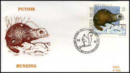 2477 - FDC - Natuur - Kleine Zoogdieren  #1  P1028 - 1991-2000