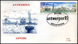 2495 - FDC - Antwerpen 93  #3  P1045 - 1991-2000