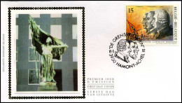 2482 - FDC Zijde - Geschiedenis  #2   - 1991-2000