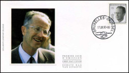 2520 - FDC Zijde - Koning Boudewijn  #2   - 1991-2000