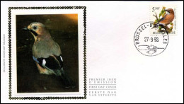 2526 - FDC Zijde - Vogels - Buzin  #1 - 1991-2000
