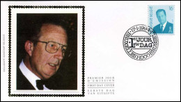 2535 - FDC Zijde - Koning Albert II  #1 - 1991-2000