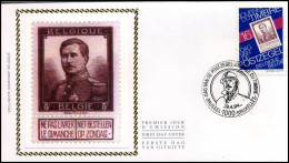 2550 - FDC Zijde - Dag Van De Postzegel  #1   - 1991-2000