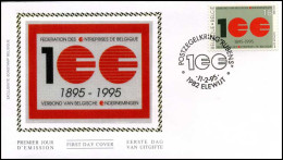 2587 - FDC Zijde - Herdenkingen  #6   - 1991-2000