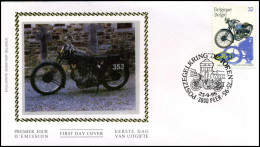 2618 - FDC Zijde - Oude Belgische Motoren  #4   - 1991-2000