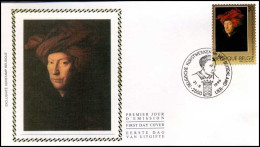 2657 - FDC Zijde - Belgische Kunstwerken  #6   - 1991-2000