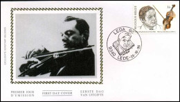 2666 - FDC Zijde - Muziek En Literatuur  #1   - 1991-2000