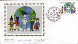 2670 - FDC Zijde - Solidariteit  #1   - 1991-2000