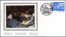 2681 - FDC Zijde - Eeuwfeest FUCAM  #1   - 1991-2000