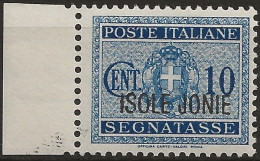 OIJOSx1N - 1941 Occup. Milit. Ital. ISOLE JONIE, Sass. Nr. 1, Segnatasse Nuovo Senza Linguella **/ - Ionische Inseln