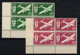 Martinique - YV PA 4 & 5 N** MNH Luxe Complète Londres En Blocs De 4 CdF , Cote 15 Euros - Aéreo