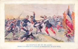 MILITARIA - Guerres - Le Drapeau Du 57e De Ligne - La Bataille De Rezonville - Carte Postale Ancienne - Other Wars