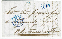 Portugal, 1855, Para Vila Franca De Xira - Covers & Documents