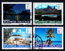 Polynésie - 1979  - Paysages -  N° 132/133/136/137  - Oblit - Used - Used Stamps