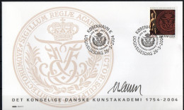 Martin Mörck. Denmark 2004. Royal Danish Academy Of Arts. Michel 1368. FDC. Signed. - FDC