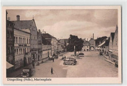 39114801 - Dingolfing, Niederbayern. Marienplatz Mit Autos Ungelaufen  Gute Erhaltung. - Vilsbiburg