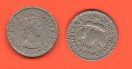 Nigeria 6 Pence 1959 SIX PENCE Nigeria Federation British Colonies - Nigeria