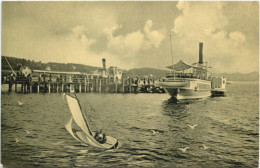 Herrsching Am Ammersee, Dampfer Gisela Und Andechs Am Steg - Herrsching