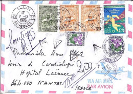TAXE N° 102x2 S/L. D’ALGERIE TAXEE A NANTES/14.12.76 - 1960-.... Lettres & Documents