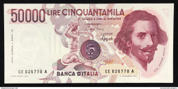 50000 Lire Gian Lorenzo Bernini I° Tipo Serie E 1992 Raro Q.fds/fds LOTTO 702 - 50.000 Lire