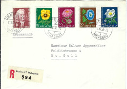 SUISSE 1958: LSC Rec. De Genève Pour St Gallen - Covers & Documents