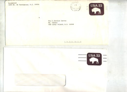 Lettre Entiere 22 Bison Neuf Flamme - 1981-00